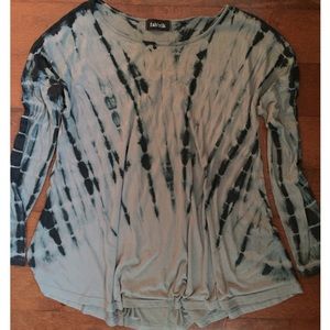 Long-Sleeve Fab’rik Green Tie-Dye Shirt